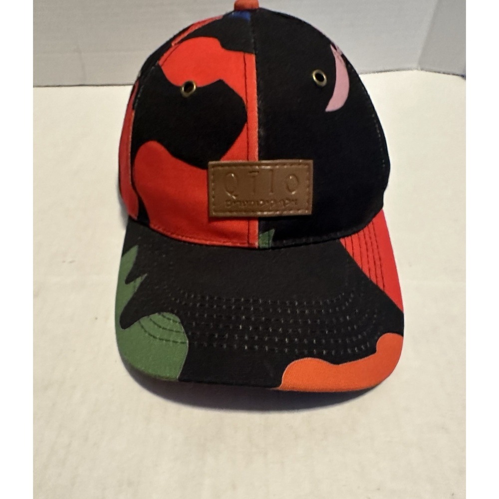 Qilo Colorful Camo Hat Adjustable Buckle Leather Strap Pineapple Tactile
